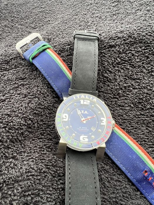 Włoski Unikat! Automatyczny zegarek I.T.A. N. Zero 45mm (+ 2 paski)
