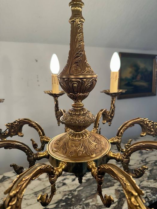 Люстра бронзова на 8 ламп 7462