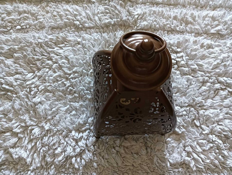 Peça decorativa com vela