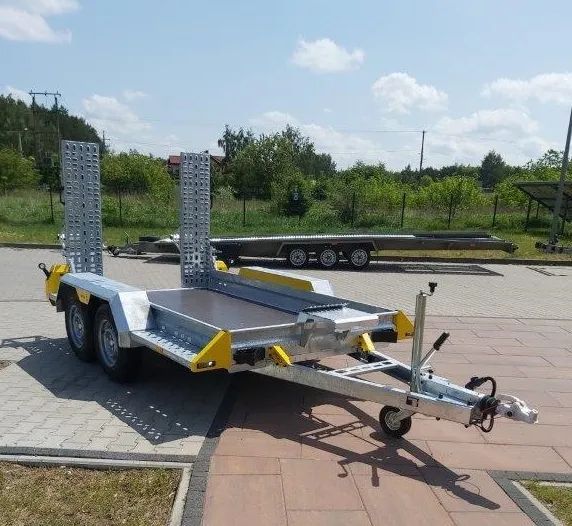 TA-NO Przyczepa TA-NO koparkowa DMC 2700kg najazdy mocna spawana  Laweta nowa, faktura, ok. 200 sztuk od ręki. DOSTAWA