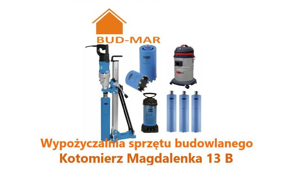 Wiertnica do betonu diamentowa wynajem koronka do betonu