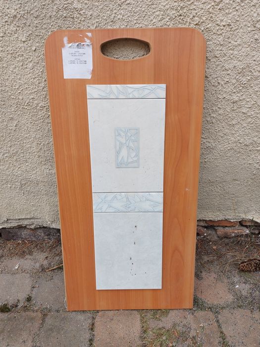 Deska, panel prezentacyjny 80x40x1.2cm z naklejonymi płytkami ceramicz