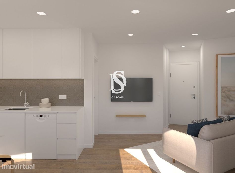 Apartamento T1, Totalmente renovado no centro de Alcochete