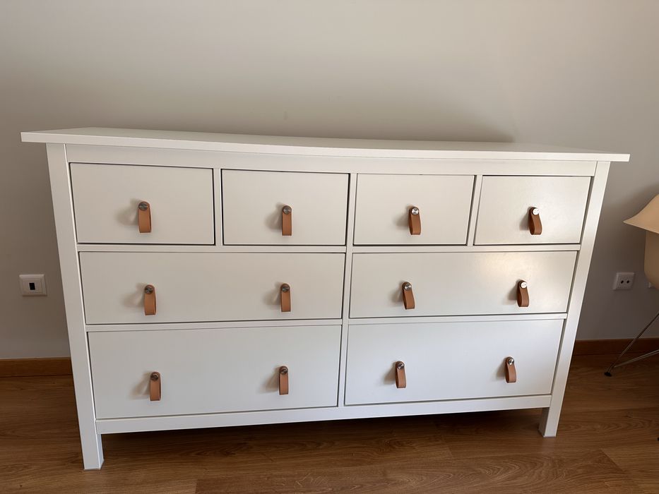 Cómoda c/8 gavetas, branca, 160x96 cm HEMNES IKEA