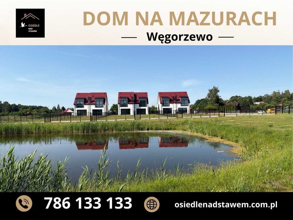 Dom z własnym stawem na Mazurach Węgorzewo