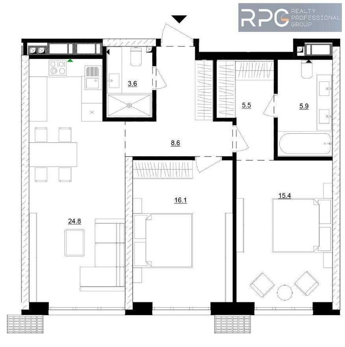 БЕЗ % Продаж 2-к квартири в ЖК “Русанівська Гавань” з видом на Дніпро