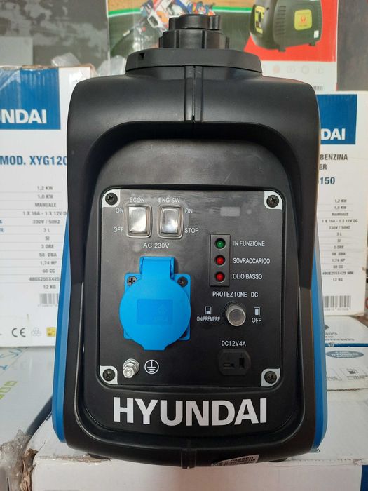 Генератор ІНВЕРТОРНИЙ / Hyundai H65150/ 1.2 КВТ / 230В/50Гц. / ITALY