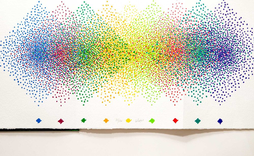 Serigrafia de Julio Le Parc Terzina III Alchimie 1996