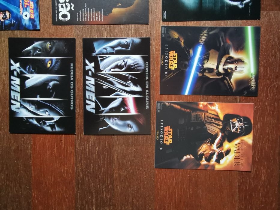 Vendo postais cinema star wars, x-men e outros