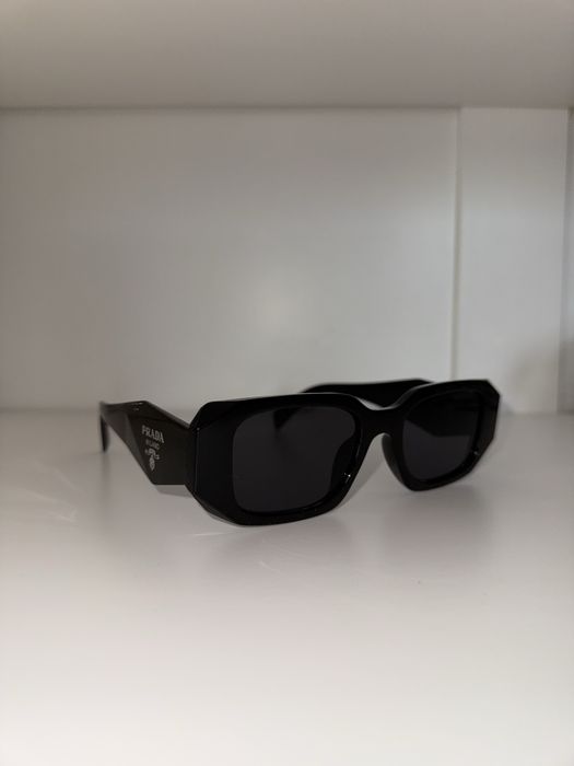 okulary przeciwsloneczne prada dupe czarne