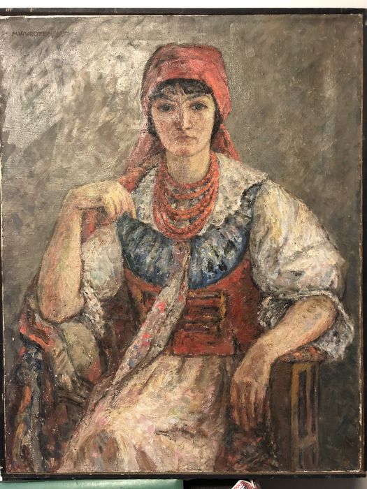 Malarstwo polskie, obraz, portret, Marian Teofil Wyrożemski.