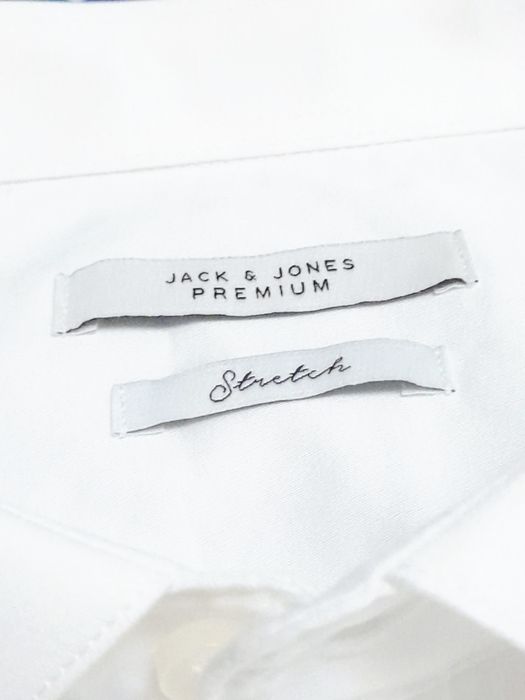 wizytowa biała męska koszula Jack & Jones Premium 100% bawełny