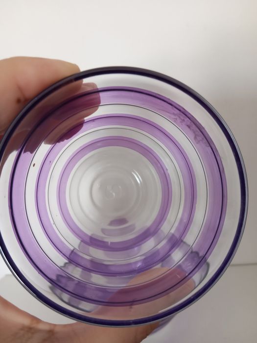 Set copo e tigela roxo.435682400503736323