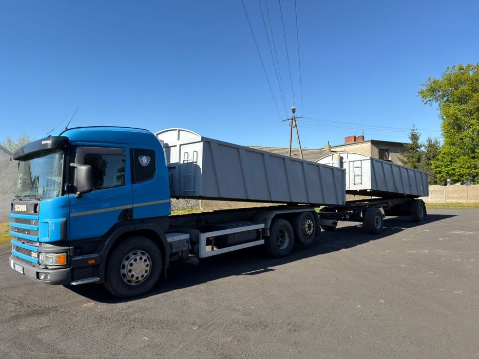 Scania 4 114 380km 6x2 skrętna os wywrotka