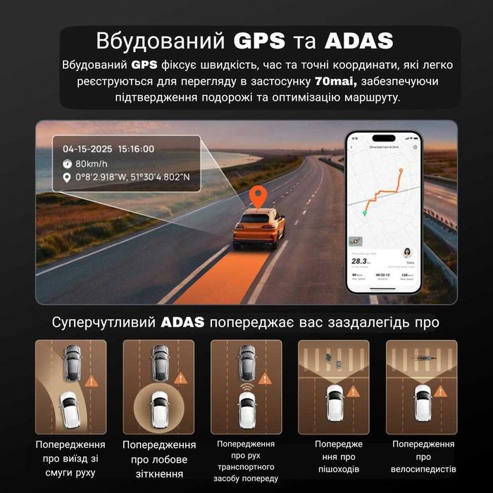Відеореєстратор 70mai A810, A810Lite, A810s, T800, T800E. Кабель UP03