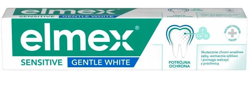 ELMEX Sensitive Gentle White Pasta do zębów wrażliwych,wybielająca 75m