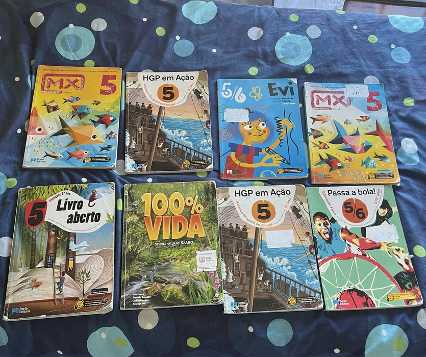 Livros escolares de 5 ano