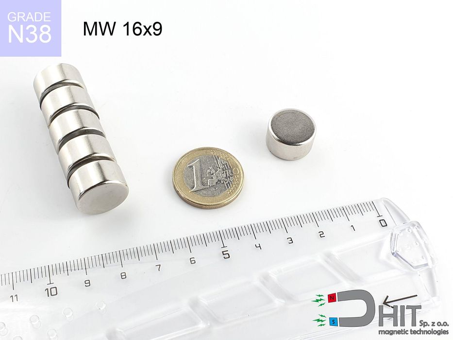 MW 16x9 [N38] - magnes walcowy do silników 7 szt.