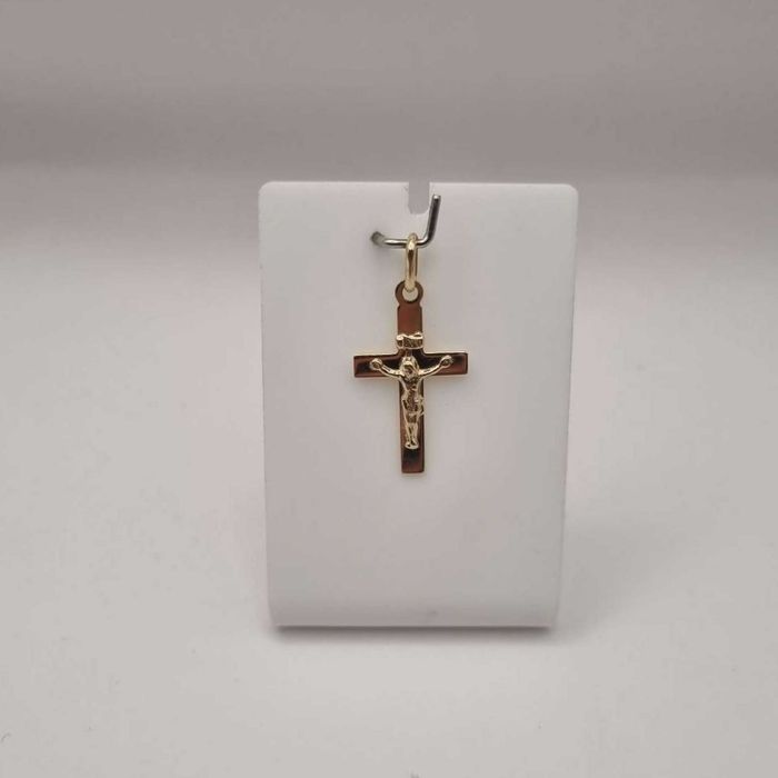 Złota zawieszka pr. 585 krzyż - nowa