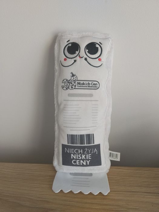 Maskotka z biedronki gang biedroniaków paragon Piotrek