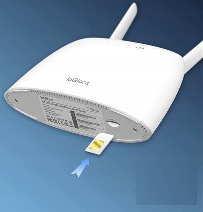 Router mobilny ioGiant Router Dualband na kartę SIM 2,4GHz 4G LTE AC1200