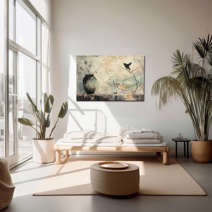 Zatrzymany Moment | Obraz na płótnie premium 150x100 cm | Wabi Sabi 54