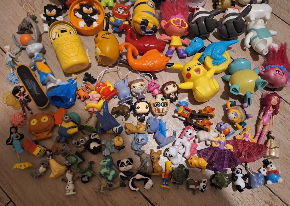 Лот 2кг игрушки киндер и макдональдс