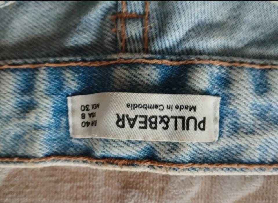 Calças de Ganga da Pull & Bear, estilo Mom Fit