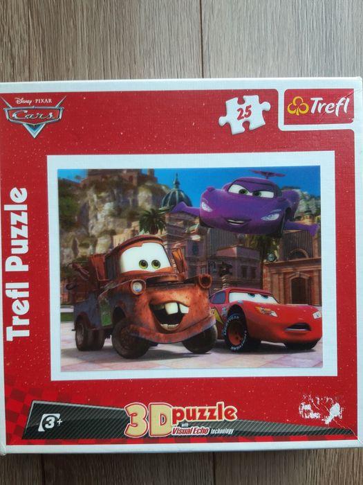 Puzzle 3D Zygzak Auta 25 elementów Trefl