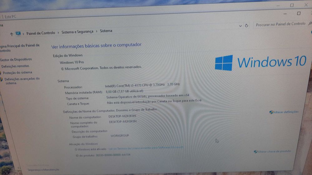 Computador de mesa I3 8GB RAM 500 GB Disco + Monitor