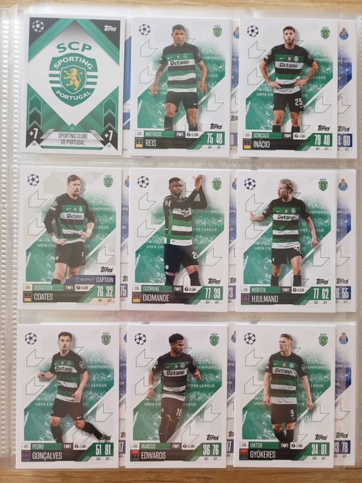 Lote de Cartas Match Attax Champions League