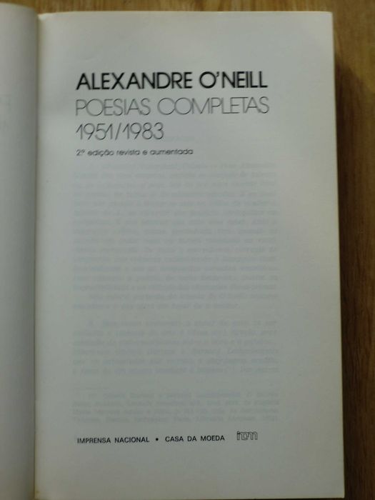 Poesias Completas 1951/1986
de Alexandre O'Neill