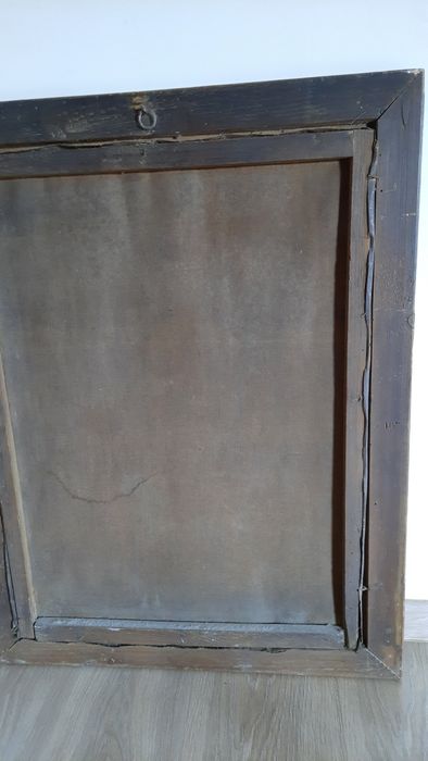 Stary obraz sakralny Jezus. Oleodruk