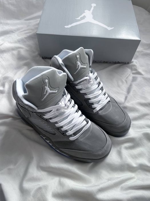 40-45 р кросівки Nike Air Jordan 5 Retro 'Wolf Grey'