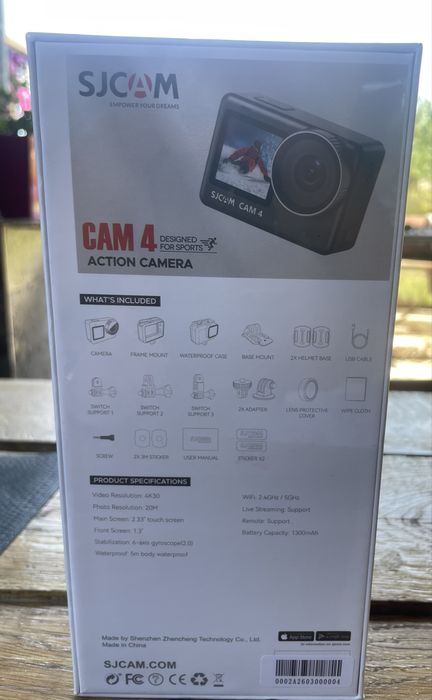 SJCAM CAM4 Action Camera 4K Wi-Fi — нова, повний комплект
