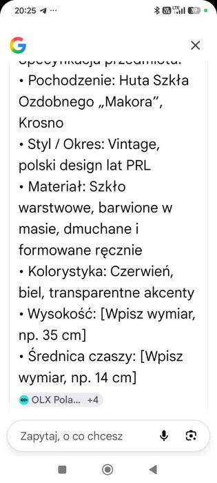 Wazon  - Meduza -Pajęczak - Makita Krosno