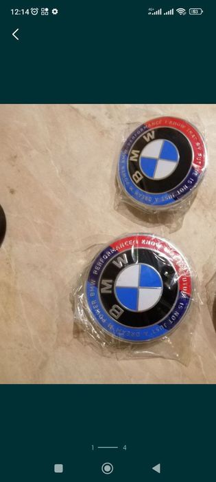 Значки BMW 74 и 82мм