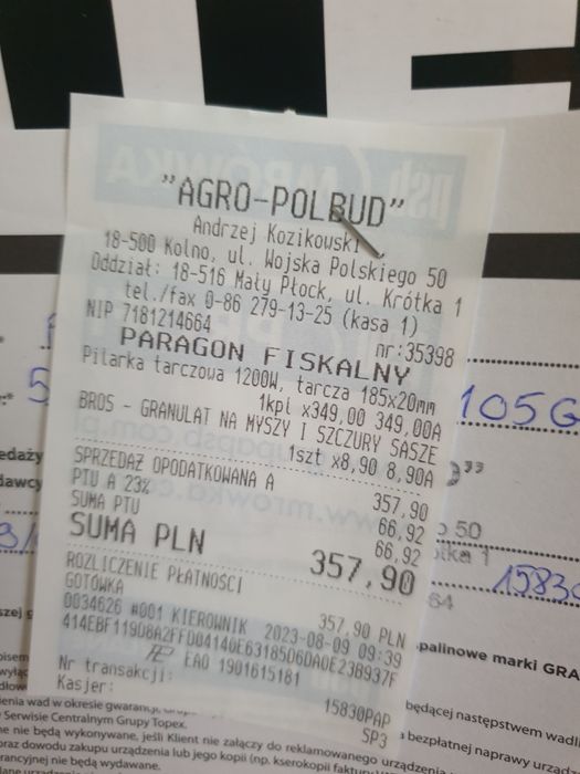 Nowa Pilarka GRAPHITE moc 1200watt  3 Lata Gwarancji