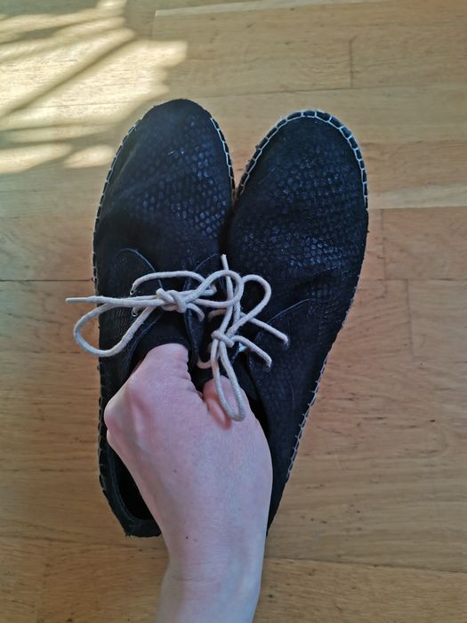 Wygodne espadryle czarne 40