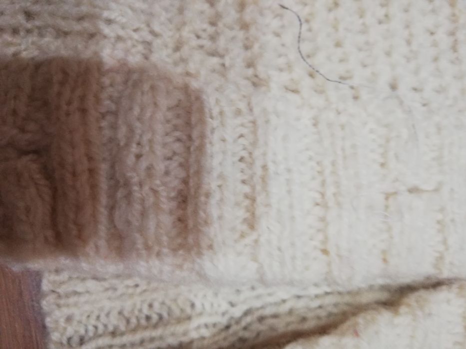 NOWY-100% WELNA-OWCZA- naturalna- sweter-kardigan