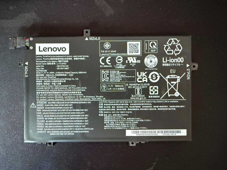 Bateria do laptopa Lenovo L14 L17C3P52 Oryginał ~85%