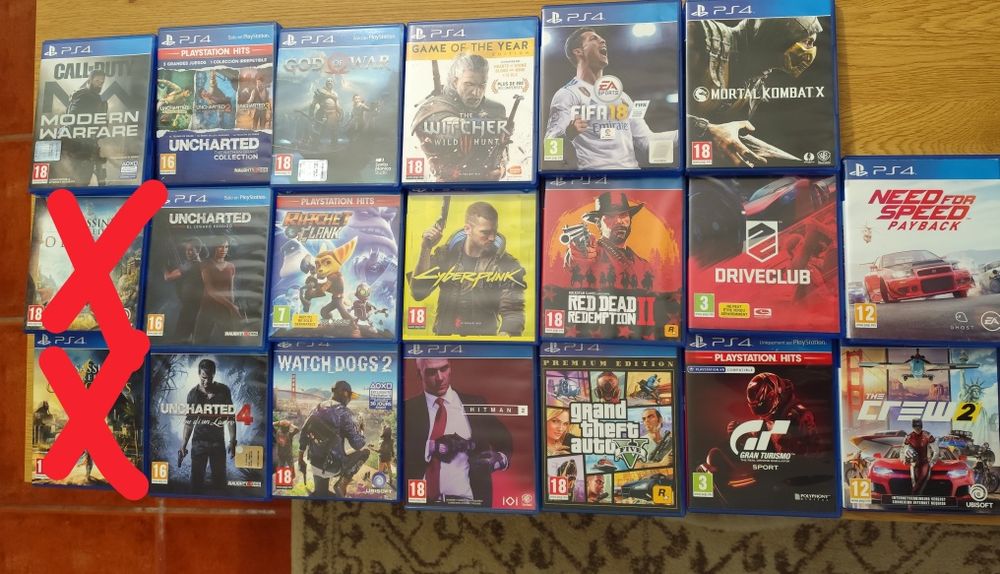 Vende-se 18 jogos PS4