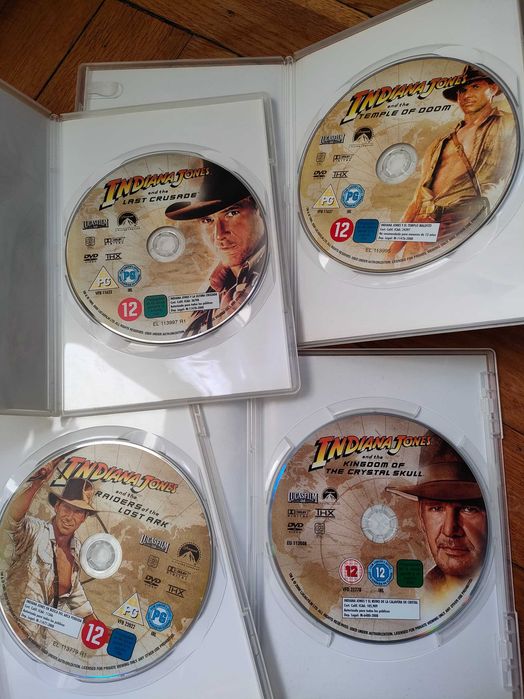 Indiana Jones Kolekcja 4 x DVD . THX