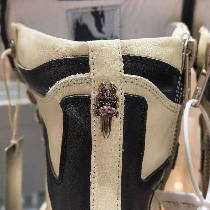 В УКРАЇНІ! Ботинки Rick Owens x Chrome Hearts geobasket геобаскет