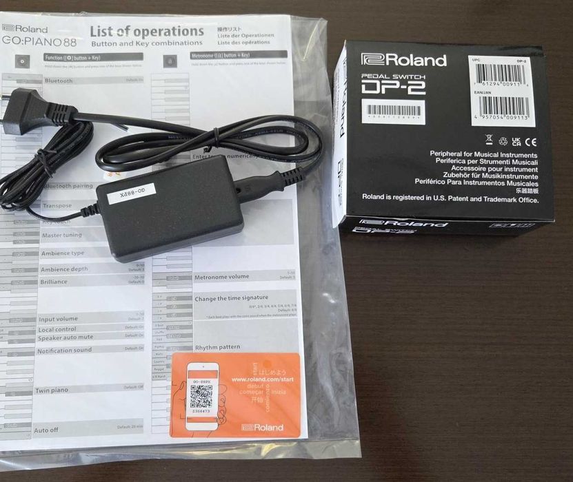 Roland GO PIANO 88 PX  | Como Novo | Pedal Roland Incluído | Bolsa transporte incluida