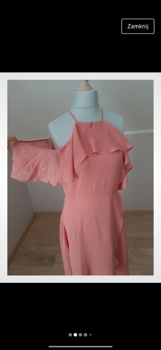 Romantyczna zwiewna z falbanami ASOS L
