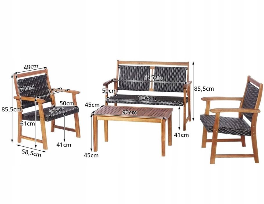 Zestaw mebli ogrodowych NOWE