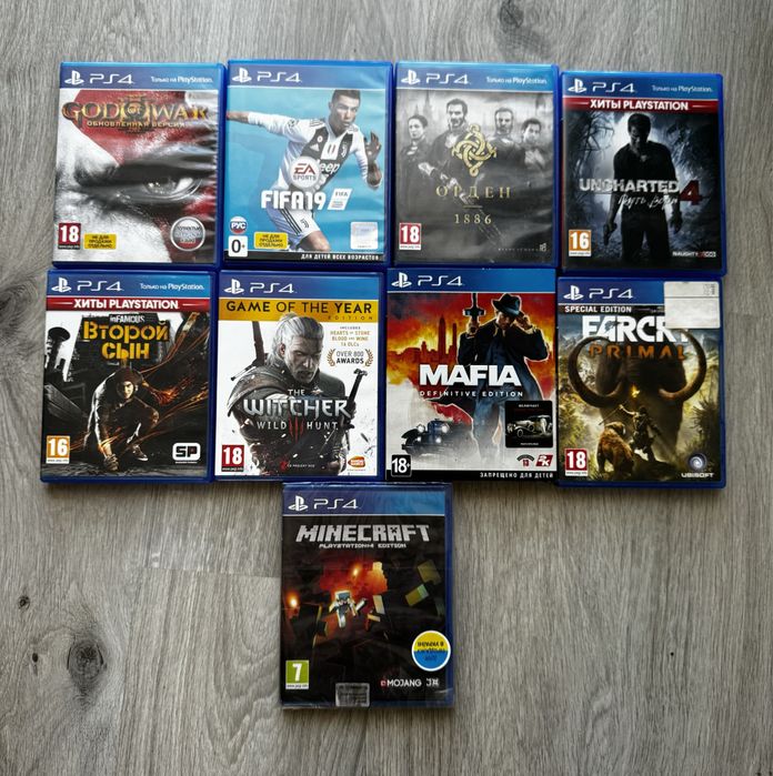 Диски playstation 4