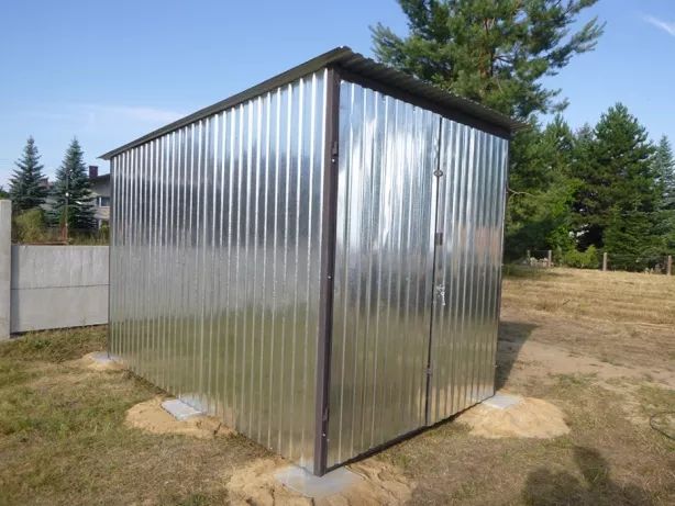 Garaż blaszany 2x3 blaszak na budowę, działkę, magazyn, schowek Garaze blaszane 2x3 3x3 3x4 3x5 3x6 producent !!!