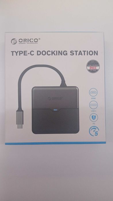 ORICO Hub, 5 em 1 USB C Docking Station com 4K HDMI, 60 W PD Charging
